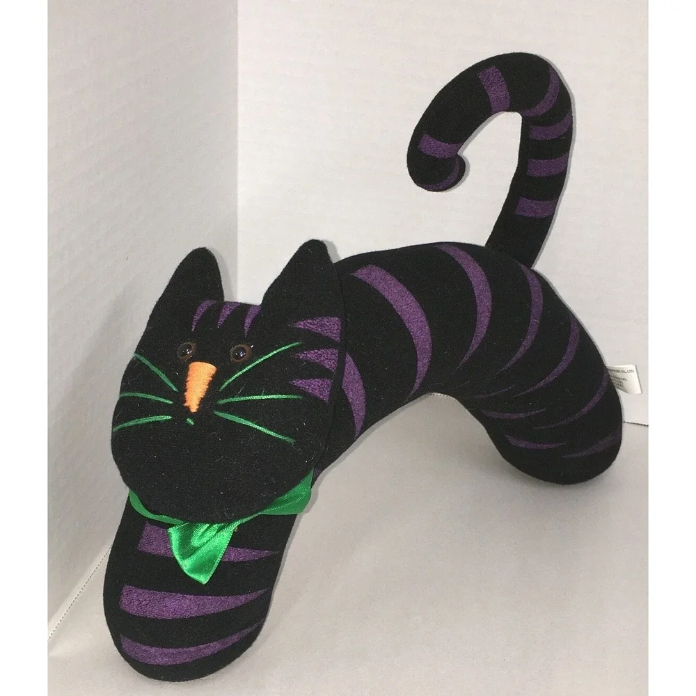 Halloween Decor Felt Cat Door Stop